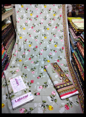 LALAZAR PRINTED 3PCS  COTTON NEW DESIGNS