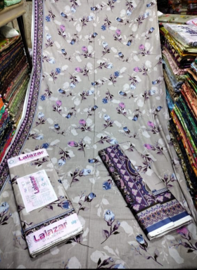 LALAZAR PRINTED 3PCS  COTTON NEW DESIGNS