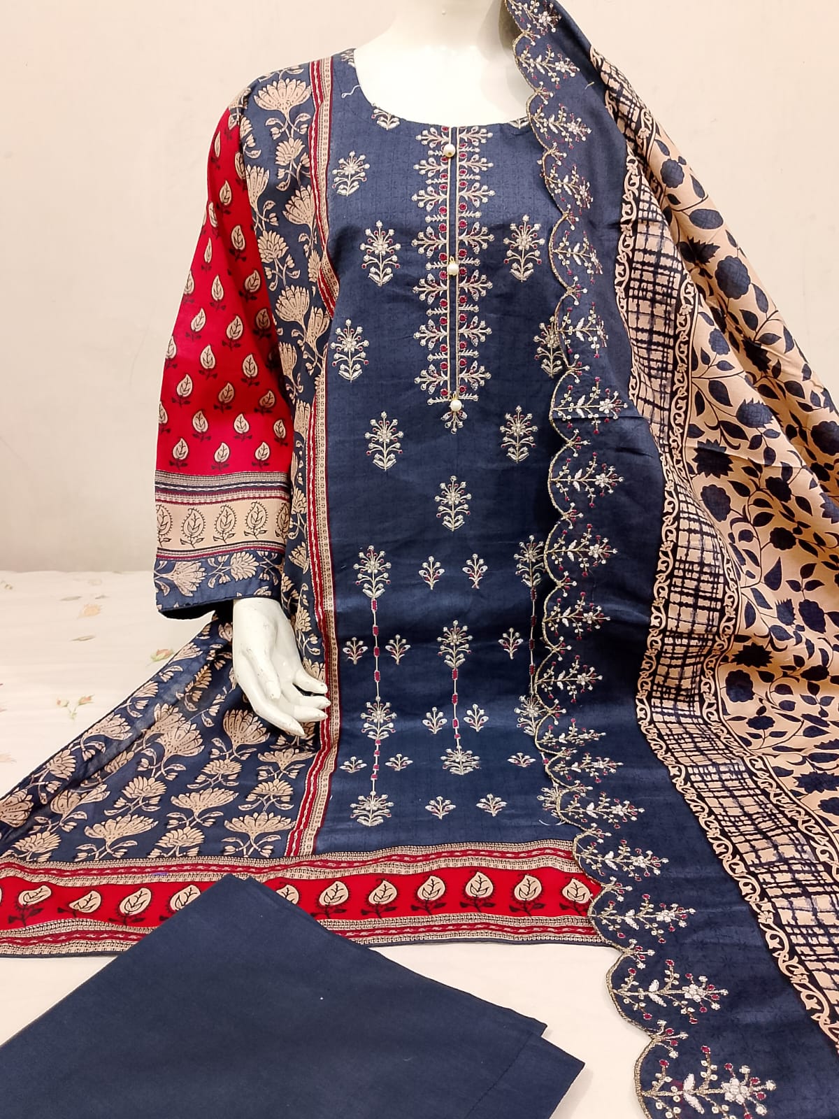 EMBROIDED CUT WORK DUPATTA'S  EMBROIDERY